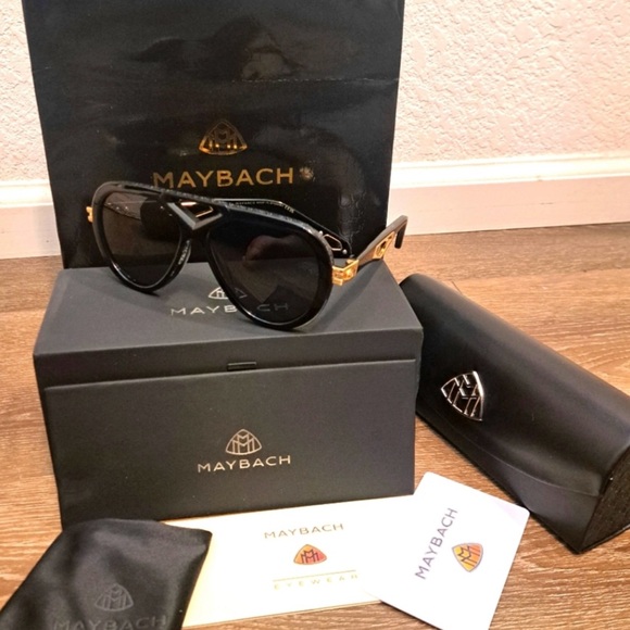 Maybach Other - Authentic Maybach The Jack II Sun German-Made Blk Buffalo Horn Framed Sunglasses
